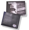 View Item Lambretta Mod Retro Perforated Leather Mans Target Wallet Black
